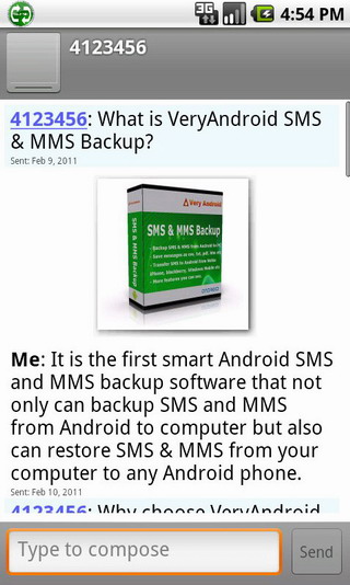 restore SMS and MMS from computer to Android