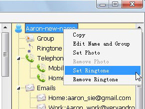 set ringtone for android contacts on computer