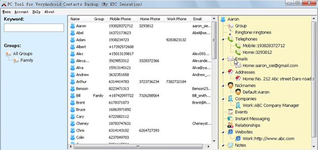 set ringtone for android contacts on computer